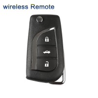 [EU Ship] 5pcs XHORSE XNTO00EN Wireless Universal Remote Key Toyota Style 3 Buttons Remotes