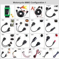 OBDSTAR MOTO IMMO Kits Motorcycles Full Adapters Configuration 1 for X300 DP Plus, X300 Pro4