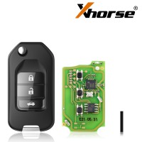 5pcs XHORSE XKHO00EN X004 Honda Type Wireless Universal Remote Key 3 Buttons for VVDI Mini Key Tool