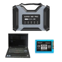 [Free Shipping] SUPER MB PRO M6+ Diagnosis for Mercedes Benz + Lenovo X220/ Lenovo T410 Laptop and Latest Version Software SSD Full Package
