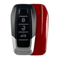 5pcs XHORSE XKFEF1EN Ferrari 3 Buttons Universal Wired Remote Key Bright Red Folding Key