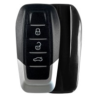 5pcs Xhorse XKFEF5EN Ferrari Type Universal Remote Key Wired Folding Key 3 Buttons Bright Black