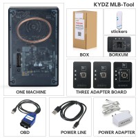 KYDZ MLB-Tool Key Programmer For Audi VW Porsche Lamborghini Bentley With 3 Times Calculation Data + Bluetooth OBD Cable + Adapter