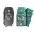 Lonsdor P0120 8A Smart Key 5 Buttons Smart Key 433MHz 315MHz 314MHz for Alphard, Vellfire, Alpha MVP [ With PCB and Key Shell ]