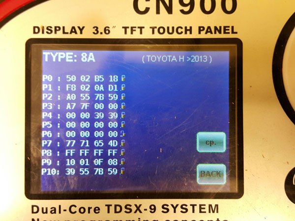 cn900 auto key programmer read toyota h key chip