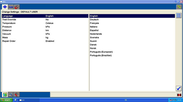 IDS Software Language Display
