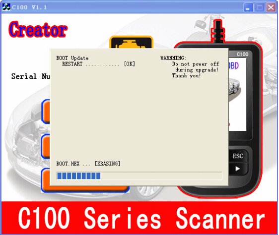 How to update Creator BMW C110 Code Reader