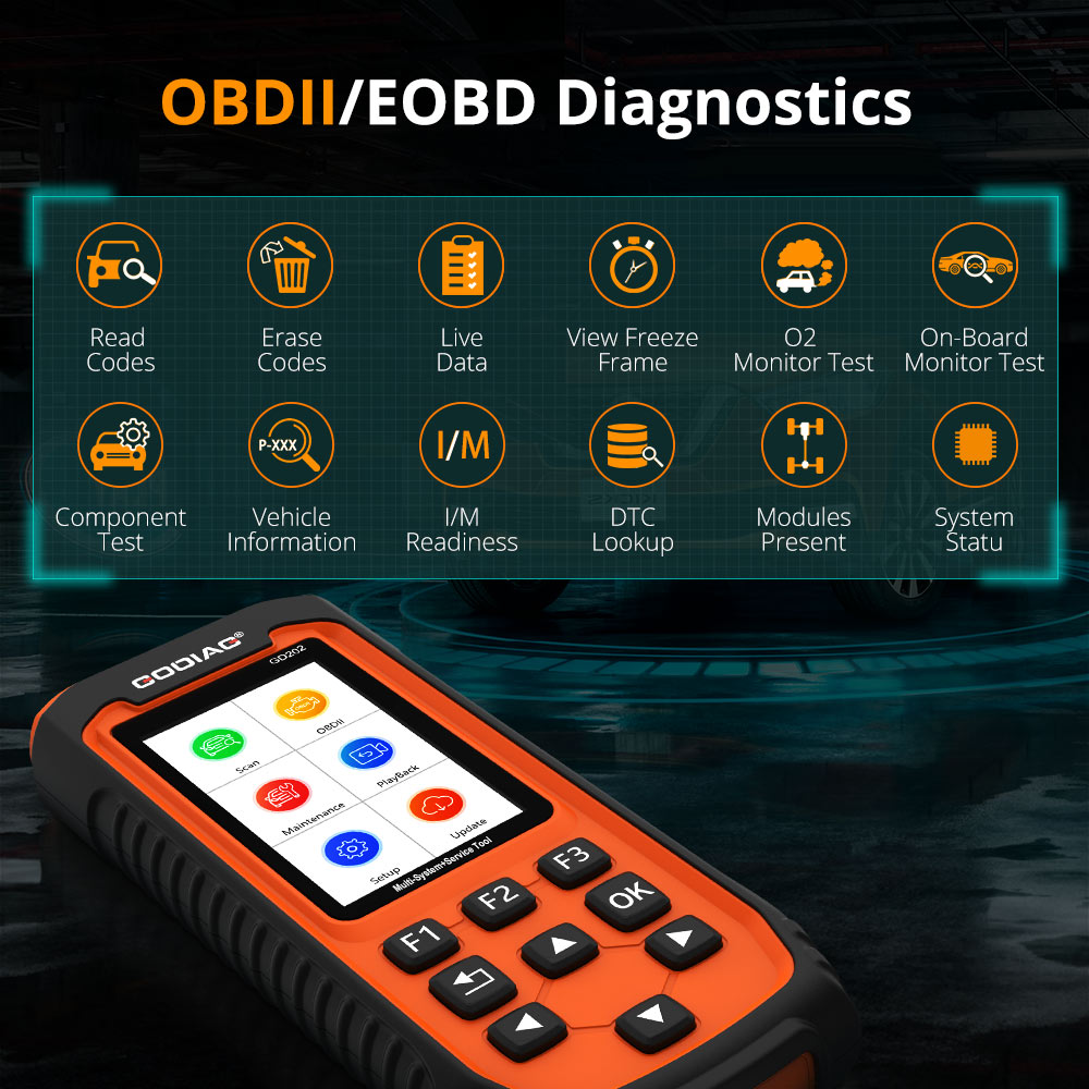 godiag gd202 Full OBD2 functions