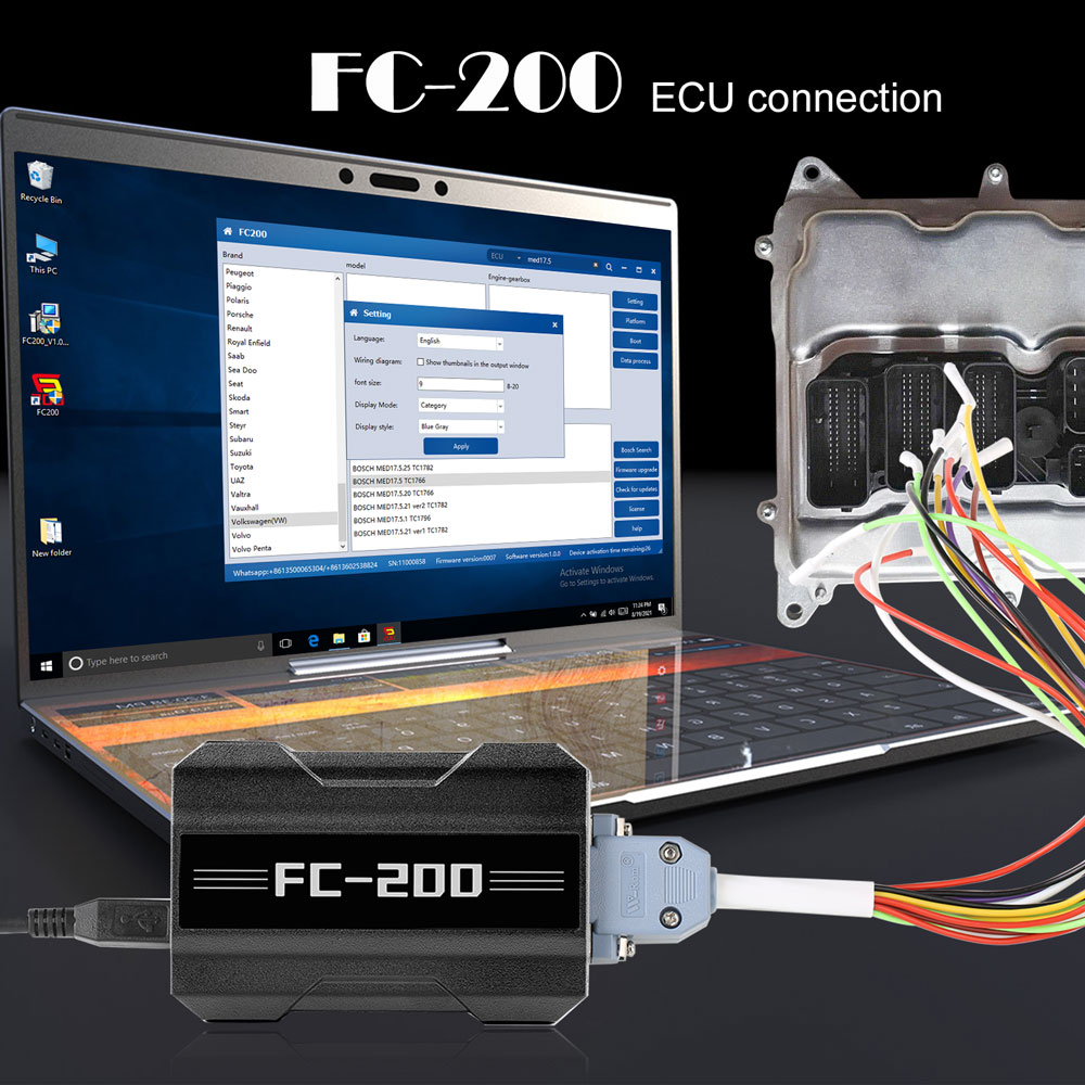CG FC200  with New Adapters Set