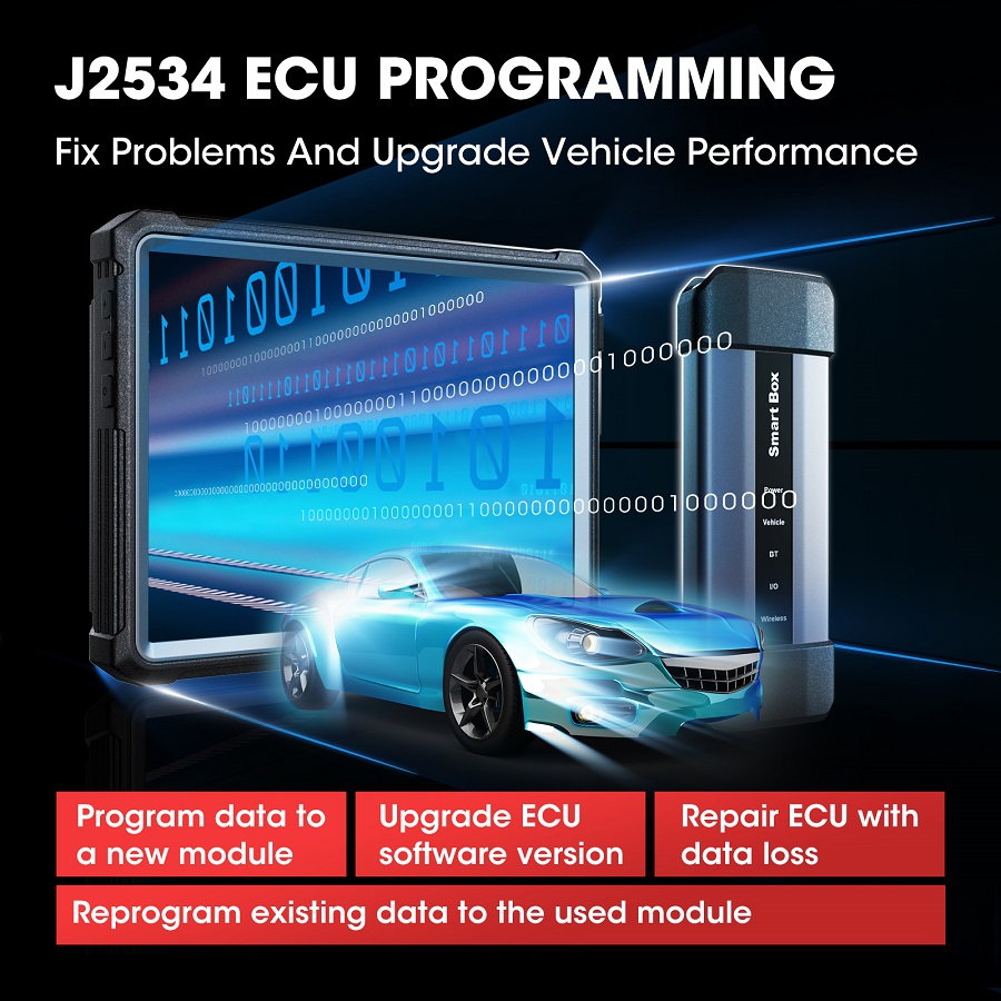 iniciar a programação da ECU x431 pro5 J2534
