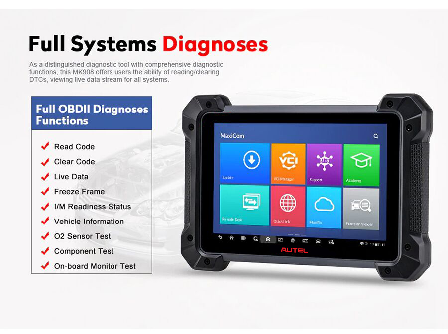 Autel MK908 Full System Diagnoses