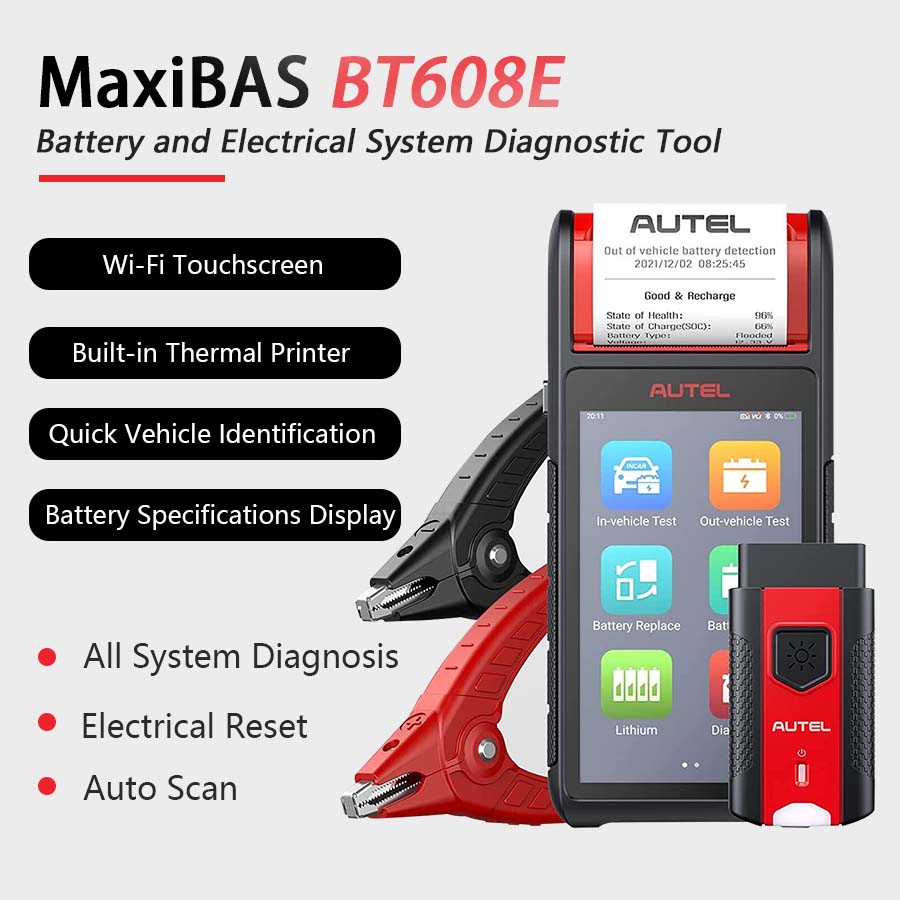 Autel MaxiBAS BT608 BT608E Auto Battery Tester