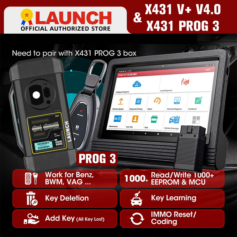 Launch X431 V+ and x431 prog3