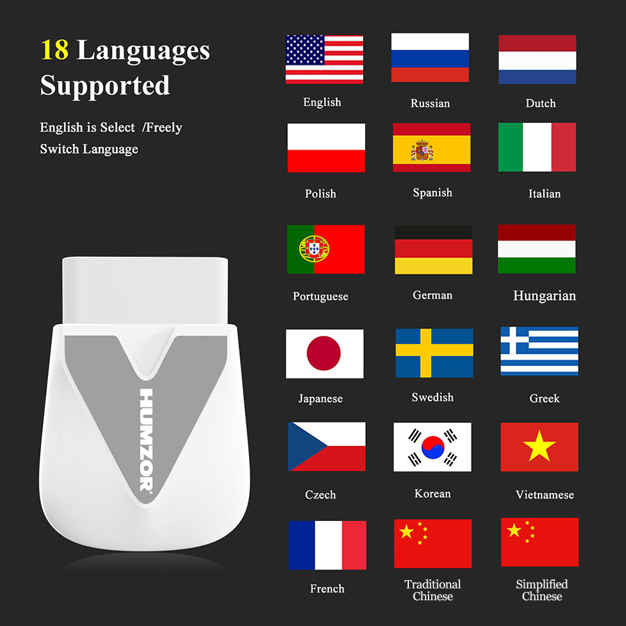 Humzor NL300 Multiple Languages Support