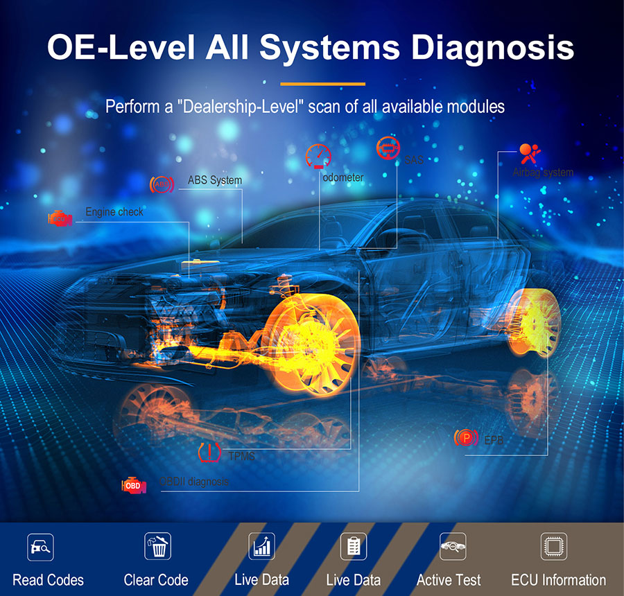 xtool d7 OE-Level all systems diagnosis