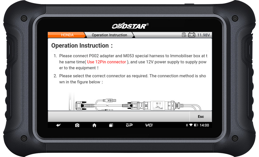 OBDSTAR MK70 Interface Display-13