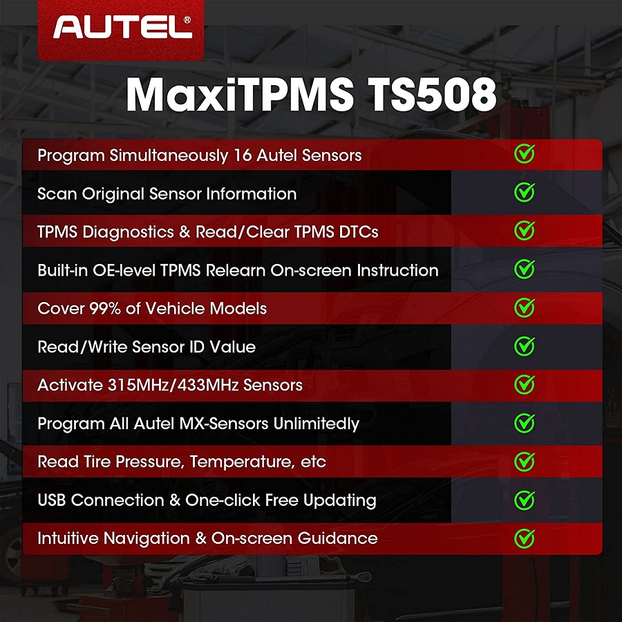 Autel MaxiTPMS TS508 TPMS Relearn Tool -2