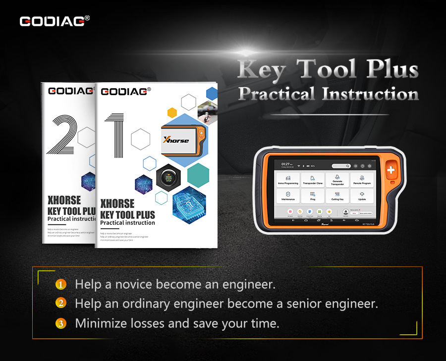 GODIAG Key Tool Plus Practical Instruction for Locksmith, Vehicle Maintenance Engineer