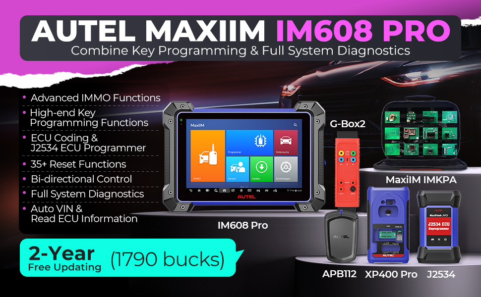 IM608PRO With IMKPA Accessories Kit, G-Box2 and APB112