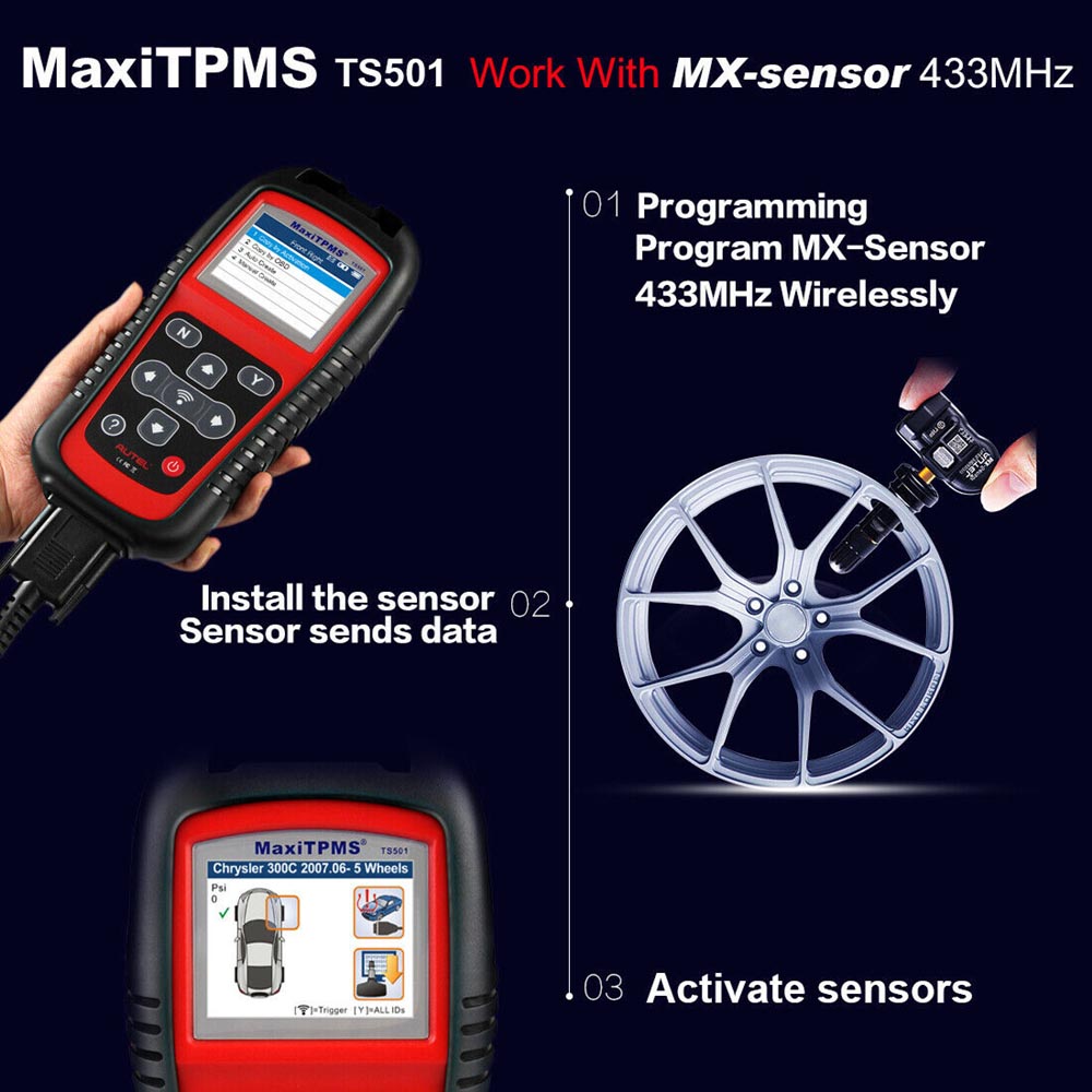 Autel MaxiTPMS TS501 TPMS Diagnostic and Service Tool-2