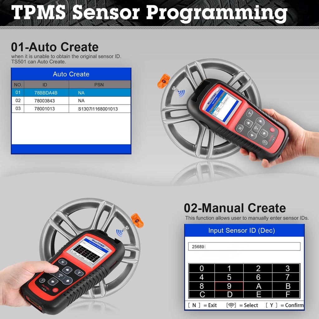 Autel MaxiTPMS TS501 TPMS Diagnostic and Service Tool-5