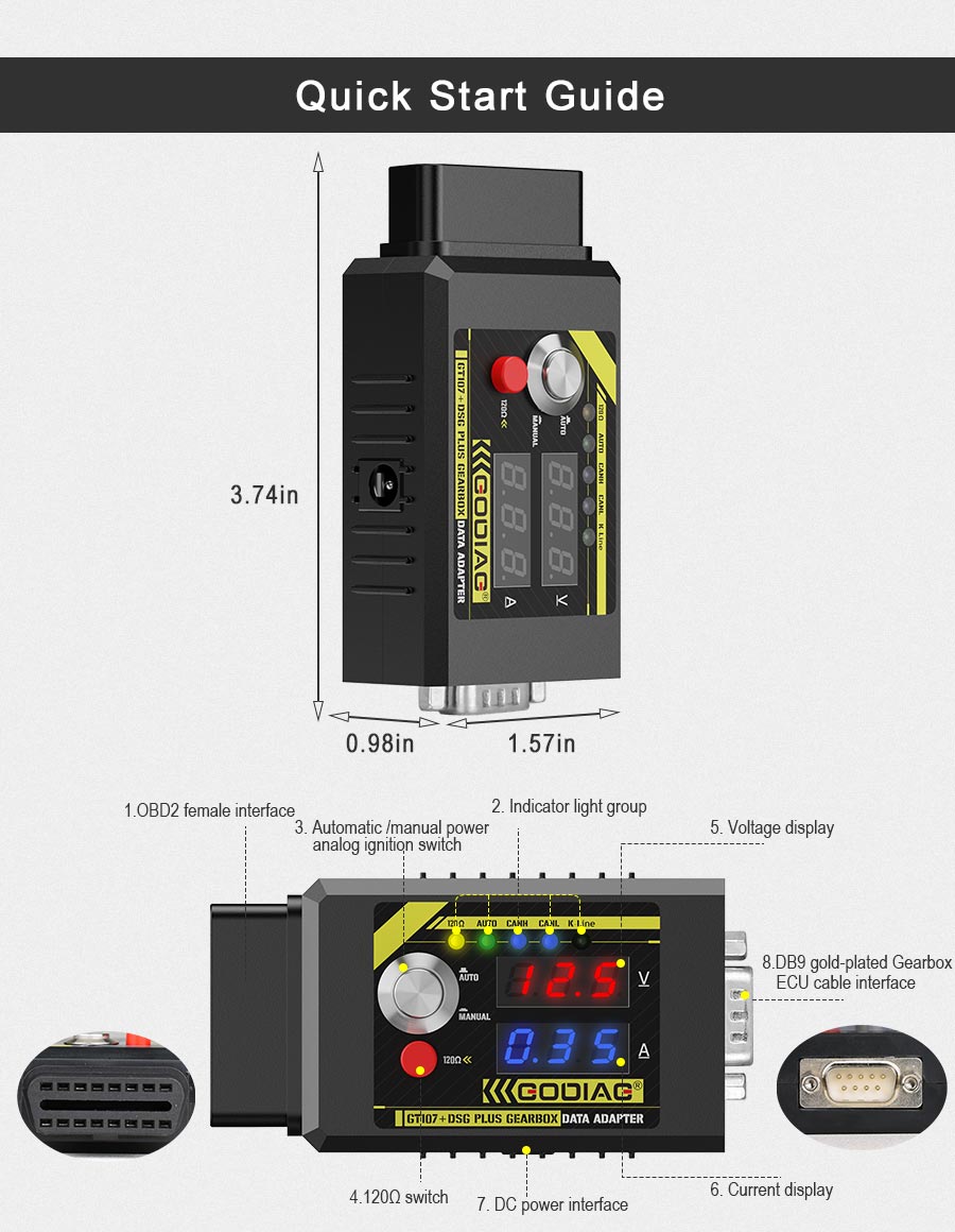 GODIAG GT107+ DSG Plus Gearbox Data Adapter-3