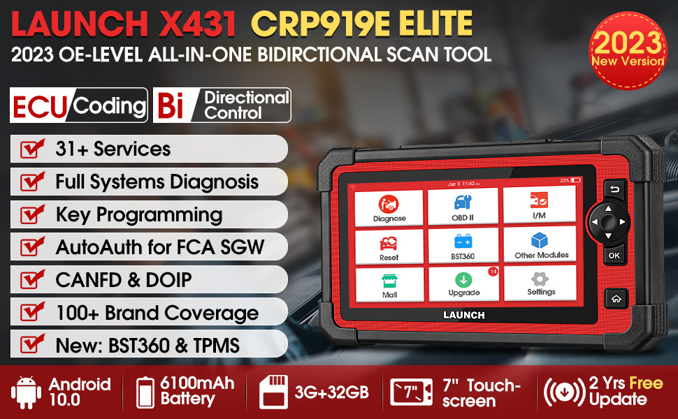 LAUNCH X431 CRP919E Elite OBD2 Scanner-1
