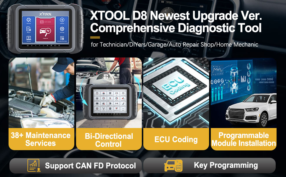 XTOOL D8 Automotive Diagnostic Tool