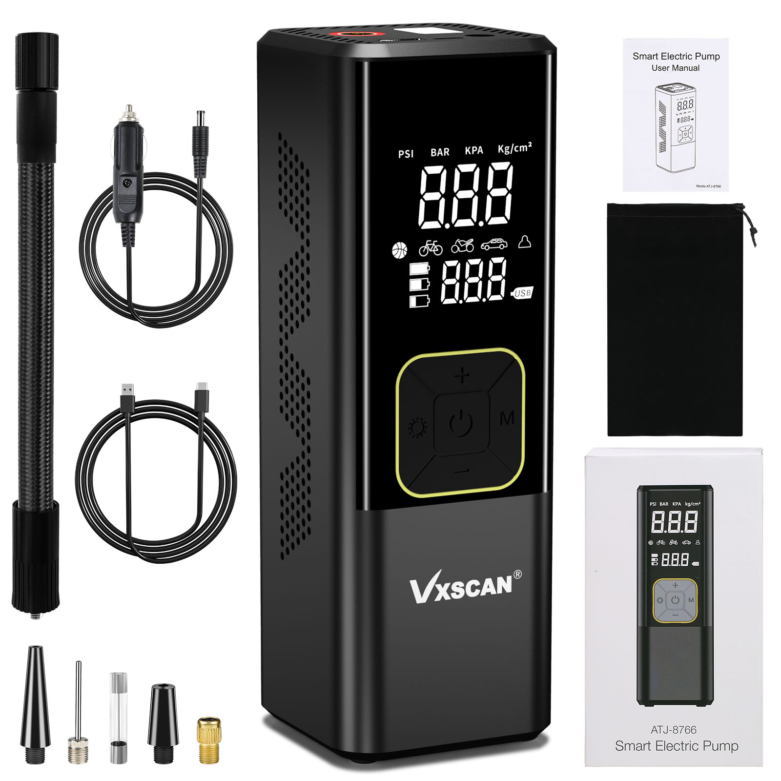 VXSCAN 150 PSI Car Tire Inflator Portable Air Compressor