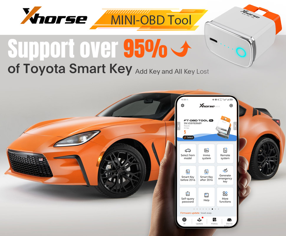 Xhorse FT-OBD Tool for Toyota ( Add key and all key lost)
