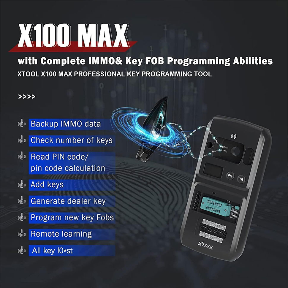 XTOOL X100 MAX Advanced Key Programmer-1