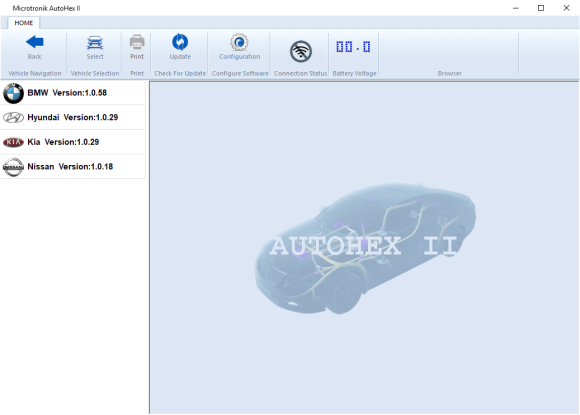 AutoHex II BMW Diagnostic Software Version 1.0.58