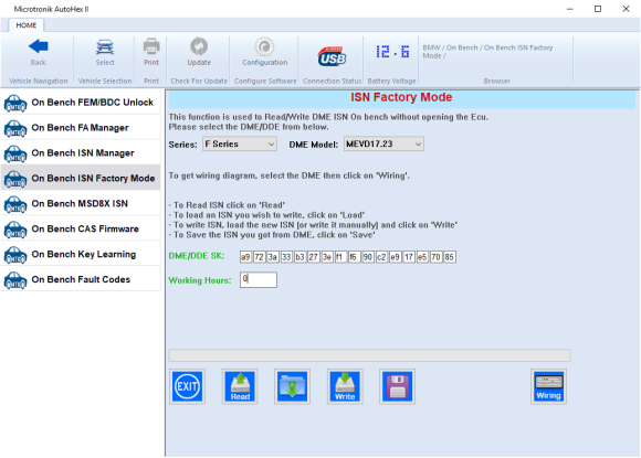 AutoHex II BMW Diagnostic Software Version 1.0.56