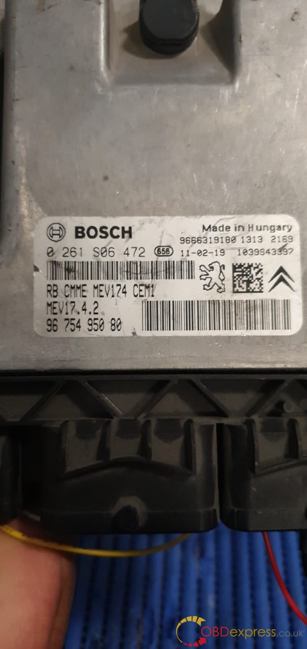 KTM Bench identified Bosch MEDC17 ECU failure 3