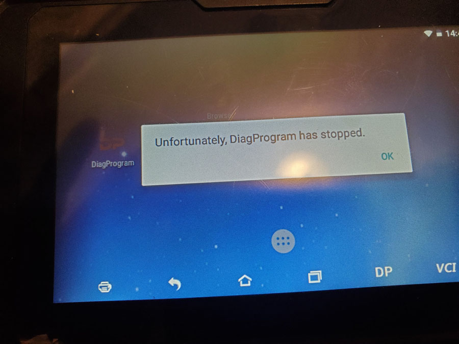 OBDSTAR Unfortunately, DiagProgram has stopped Solution