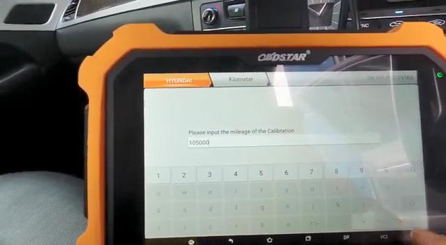OBDSTAR X300 DP PLUS mileage adjustment for Hyundai Genesis