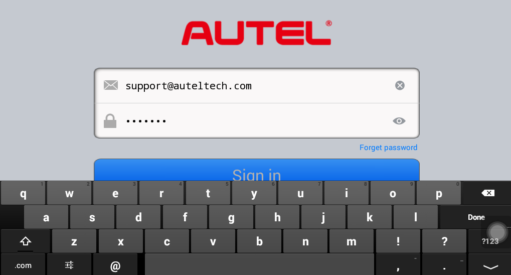 Autel MD806 Pro account registration and binding