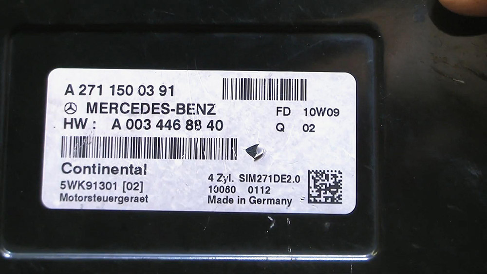 CG FC200 clone Mercedes Continental SIM271DE on Bench