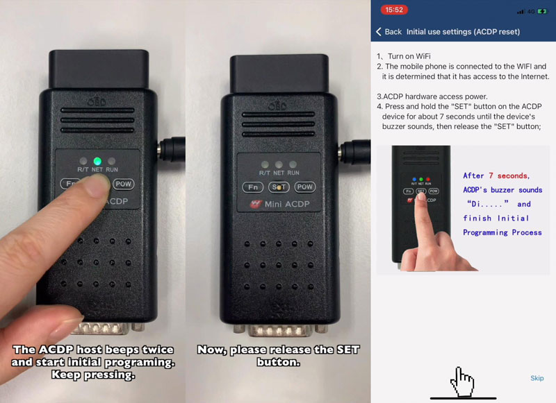 Yanhua Mini ACDP connected to mobile phone APP tutorial (IOS)