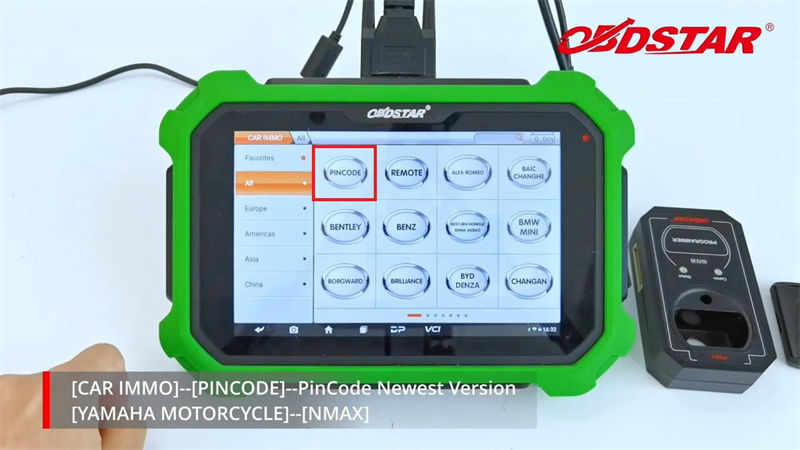 Calculate Motorcycle Pincode with OBDSTAR X300 DP Plus