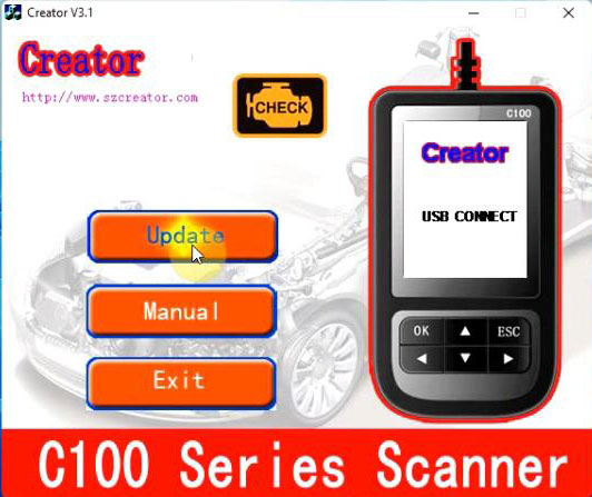 Upgrade Creator C110 plus Software and Firmware