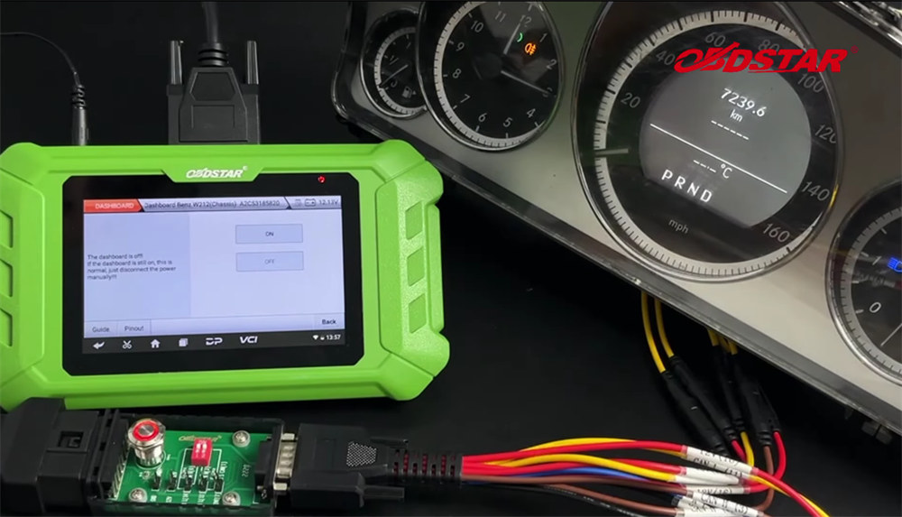 How to activate Mercedes-Benz dashboard on using MT501