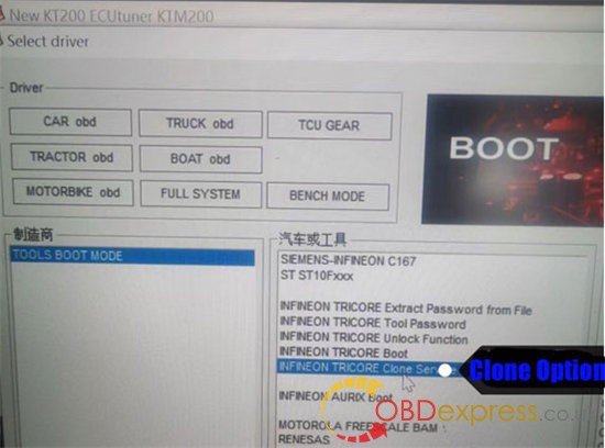 clone Bosch MEDC17 with FoxFlash or new KT200