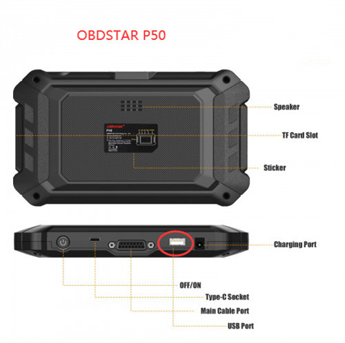 export OBDSTAR P50 data to computer