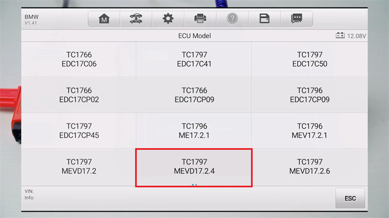 Autel IM508S and G-BOX 3 Read BMW Bosch TC1797 MEVD17.2.4 ISN