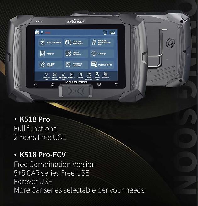 Comparison of Lonsdor K518 PRO FCV version with other products