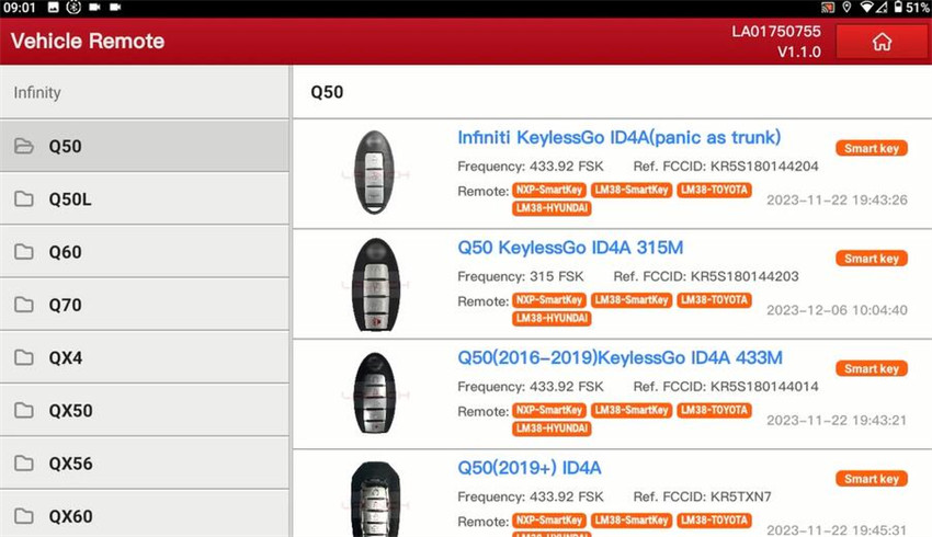 LAUNCH X431 IMMO Plus + Key Programmer matches Nissan keys