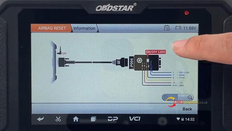 How to reset JMC R7F701009 Airbag with OBDSTAR P50