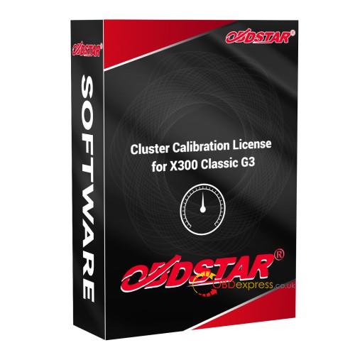 X300 Classic G3 Cluster Calibration Software License