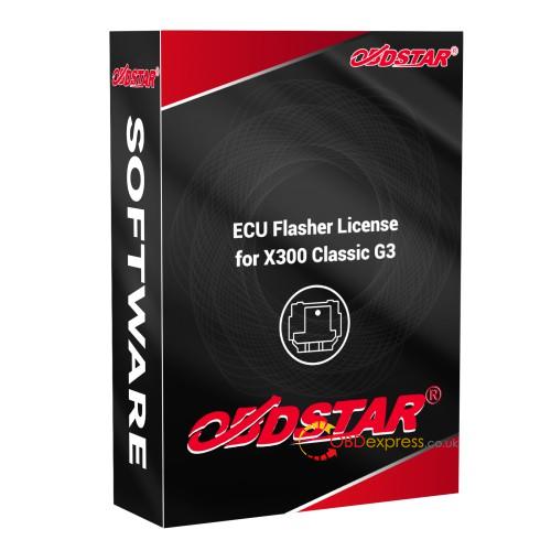 X300 Classic G3 ECU Flasher Software License